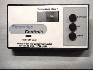 Heat-n-Cool Digital Temperature Controller Thermostat with 110 volt AC outlet for baseboard and portable electric heaters as well as Window Air Conditioners